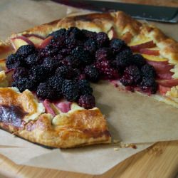 Peach and Blackberry Galette