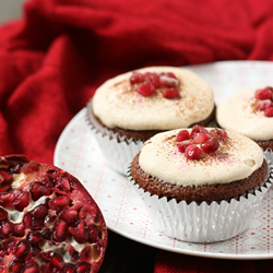 Grenadine & Cherry Red Velvet Cakes