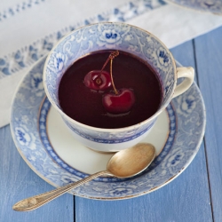 Cherries & Lambrusco Wine Cold Soup