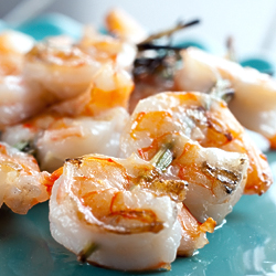 Grilled Shrimp and Rosemary Skewers