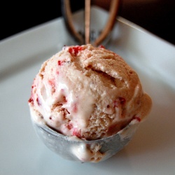 Strawberry Rhubarb Ice Cream