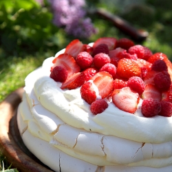 Summer Berry Layered Pavlova