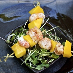 Mango Langostino Skewers