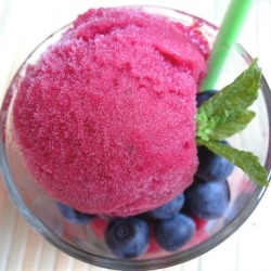 Blueberry Mojito Sorbet