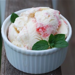 Strawberry Ripple Mint Ice Cream