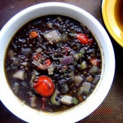 Black Beluga Lentil Soup