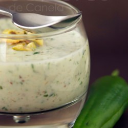 Cold Cucumber, Cilantro soup