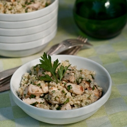 Bulgur with Chicken, Zucchini