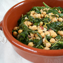 Garbanzos Con Espinaca