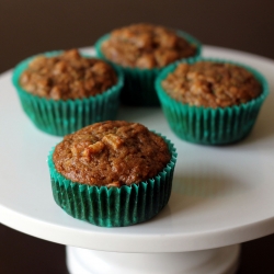 Healthy Zucchini Apple Muffins