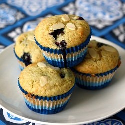 Orange Almond Blueberry Muffins