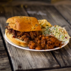 Chopped Brisket and BBQ Beans