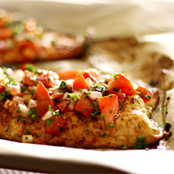 Broiled Salmon with Fresh Salsa