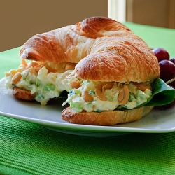 Simple Chicken Salad Croissant Sand