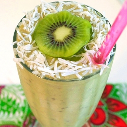 Kiwi, Coconut, Avocado Shake