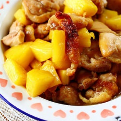 Grilled Chicken w/ Pineapple Chunks