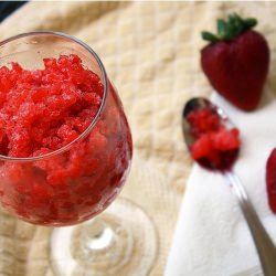 Fresh Strawberry Granita