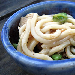 Udon Chicken Salad with Snap Peas