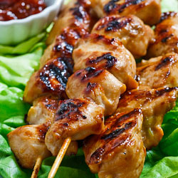 Dakkochi (Korean Skewered Chicken)