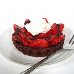 Chocolate-Strawberry Tarts