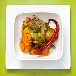 Sweet Potato and Pea Curry