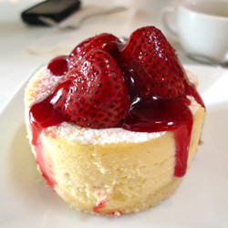 Lime and Strawberry Cheesecake