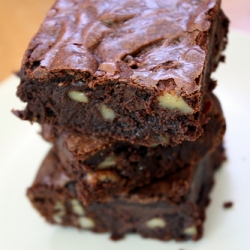 Triple Chocolate Fudge Brownies