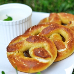 Homemade Soft Pretzels and Beer Dip