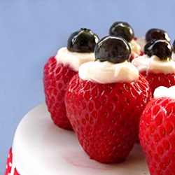 July 4th Crème Filled Strawberries