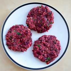 Bean Barley Beet Burgers