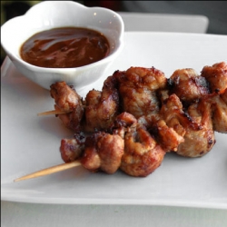 Coffee-spiked Pork Satay