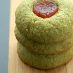 Green Tea Almond Thumbprint