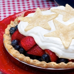 Fresh Strawberry & Blueberry Pie