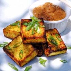 Tofu Satey with Peanut Sauce