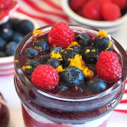 Raspberry Blueberry Yogurt Parfait