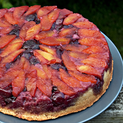 Peach-Cherry Almond Torte