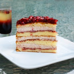 Pomegranate Mousse Cake