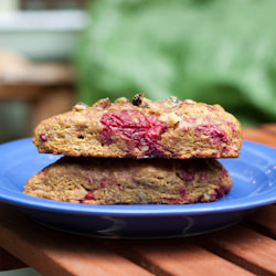 Raspberry, Walnut, & Pumpkin Scones