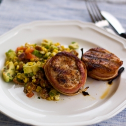 Turkey Mignons and Corn Salad