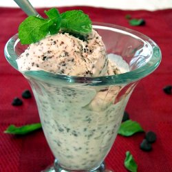 Spearmint Chocolate Flake Ice Cream