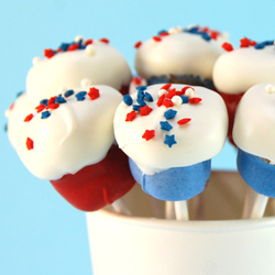 4th of July Cake Pops