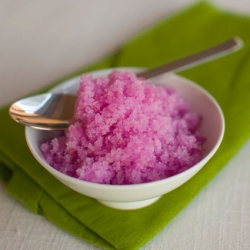 Lychee Raspberry Ginger Granita