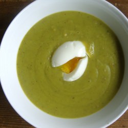 Pea and Fingerling Potato Soup