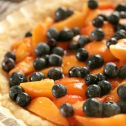 Peach-Blueberry Sour Cream Pie