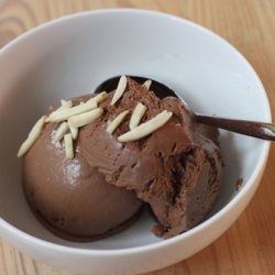 Dark Chocolate-Ginger Ice Cream