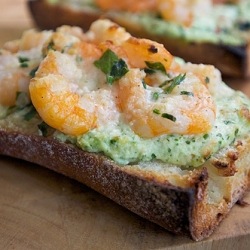 Shrimp Scampi Pizza Bread