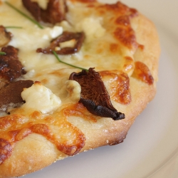 Mushroom and Goat Cheese Pizza