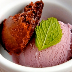 Blackberry Sorbet & Ice Cream