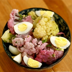 French Cauliflower Egg Salad