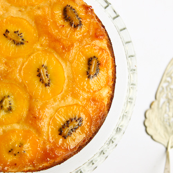 Kiwi & Coconut Upside-Down Cake